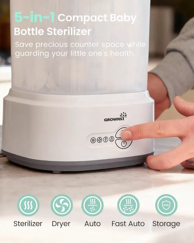 Alt view image 2 of 7 - 3 Layer Bottle Sterilizer and Dryer and GROWNSY Bottle Sterilizer and Dryer