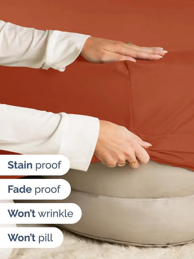 Alt view image 4 of 7 - Extra Deep Full Fitted Sheet - Hotel Luxury Single Fitted Sheet Only - Easily Fits 18 inch to 24 inch Mattress - Ultra Soft, Wrinkle & Fade Free w/Extra Deep Pockets - Breathable & Comfy - Terracotta