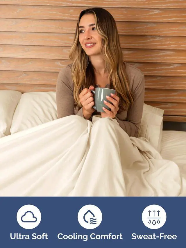 Alt view image 3 of 7 - Extra Deep Twin XL Fitted Sheet - College Dorm Bed Single Fitted Sheet Only w/Extra Deep Pockets - Ultra-Soft & Breathable - Easily Fits 18 to 24 inch Mattress - Wrinkle & Fade Resistant - Off White