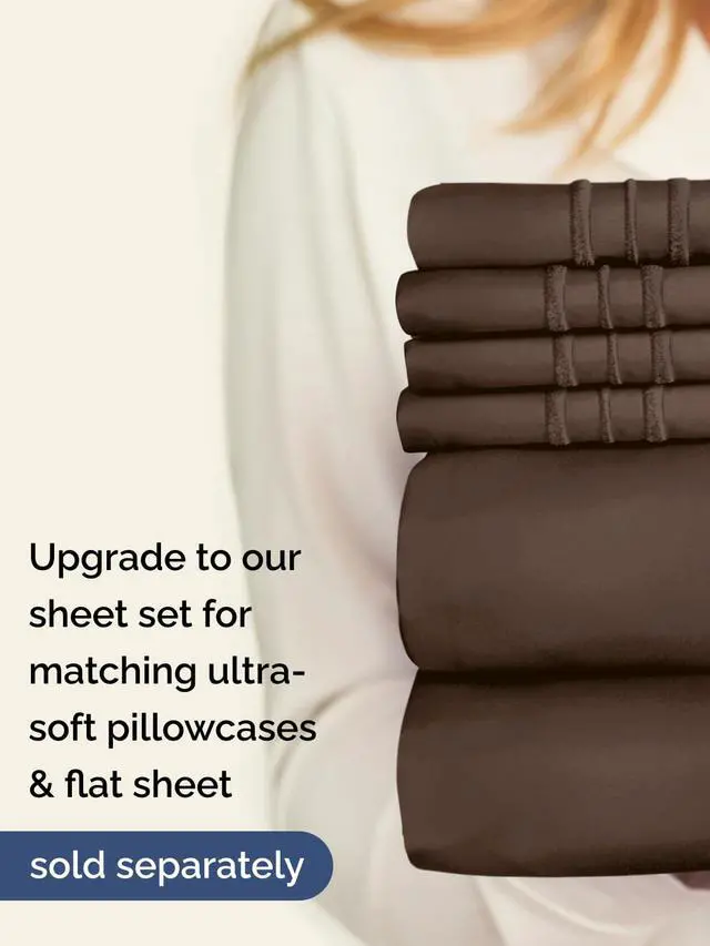 Alt view image 7 of 7 - Extra Deep Twin XL Fitted Sheet - College Dorm Bed Single Fitted Sheet Only w/Extra Deep Pockets - Ultra-Soft & Breathable - Easily Fits 18 to 24 inch Mattress - Wrinkle Free & Fade Resistant - Brown