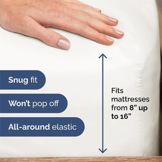 Alt view image 3 of 7 - King 6 Piece Sheet Set - Comfy Breathable & Cooling - Ultra Soft Hotel Luxury Bedding Set w/ 8-16 Inch Deep Pockets - 1 Flat & 1 Fitted Sheet & 4 Pillowcases - Wrinkle Free & Easy Care - Antique White