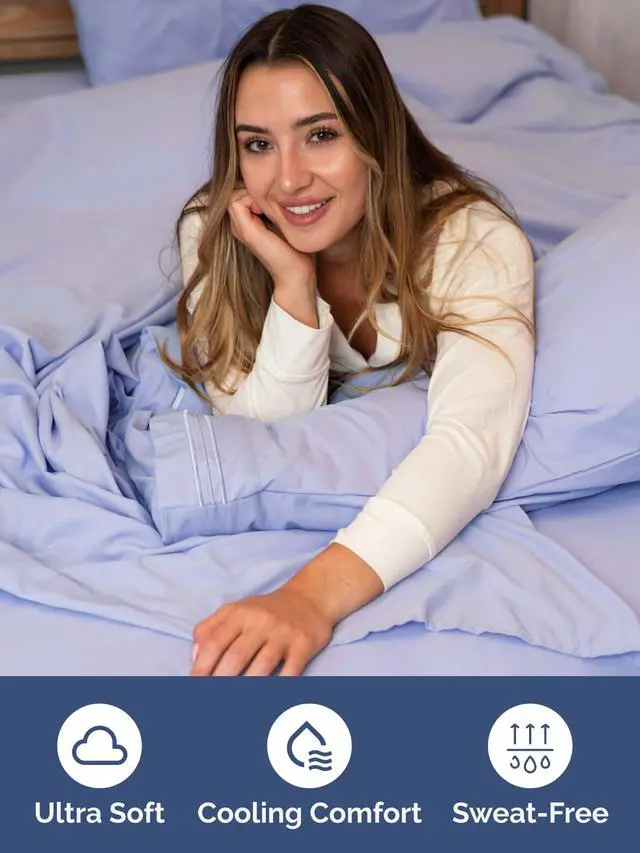 Alt view image 3 of 7 - Extra Deep Twin XL Fitted Sheet - College Dorm Bed Single Fitted Sheet Only w/Extra Deep Pockets - Ultra-Soft & Breathable - Easily Fits 18 to 24 inch Mattress - Wrinkle & Fade Resistant - Lavender