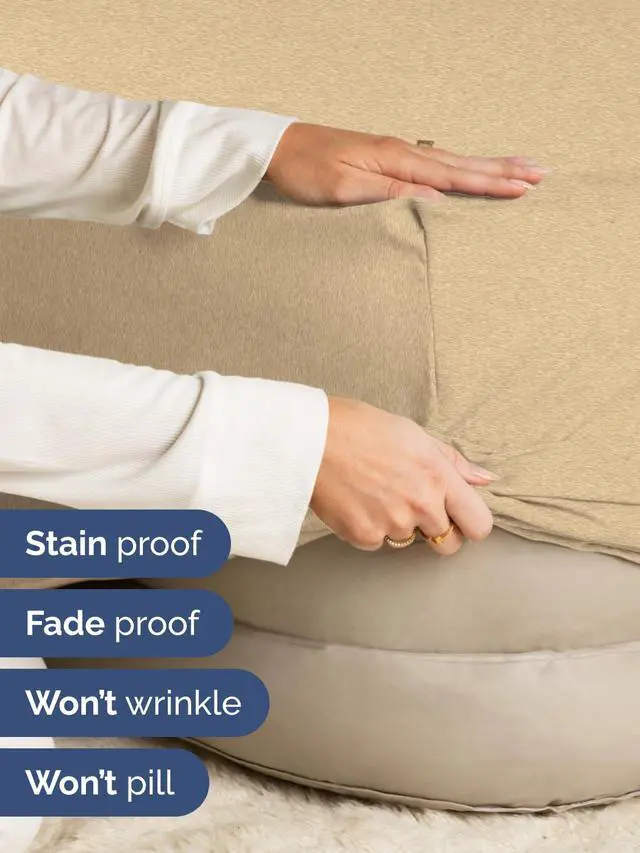 Alt view image 4 of 7 - Extra Deep Twin XL Fitted Sheet - College Dorm Bed Single Fitted Sheet Only w/Extra Deep Pockets - Ultra-Soft & Breathable - Easily Fits 18 to 24 inch Mattress - Wrinkle & Fade Free - Heathered Tan