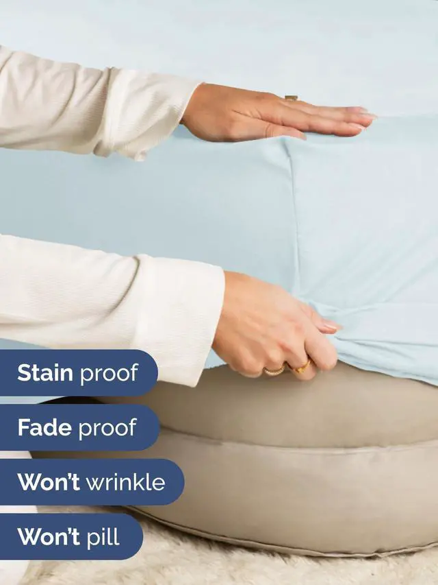 Alt view image 4 of 7 - Extra Deep Twin Fitted Sheet - Hotel Luxury Single Fitted Sheet Only - Easily Fits 18 inch to 24 inch Mattress - Ultra Soft, Wrinkle & Fade Free w/Extra Deep Pockets - Breathable & Comfy - Ice Blue