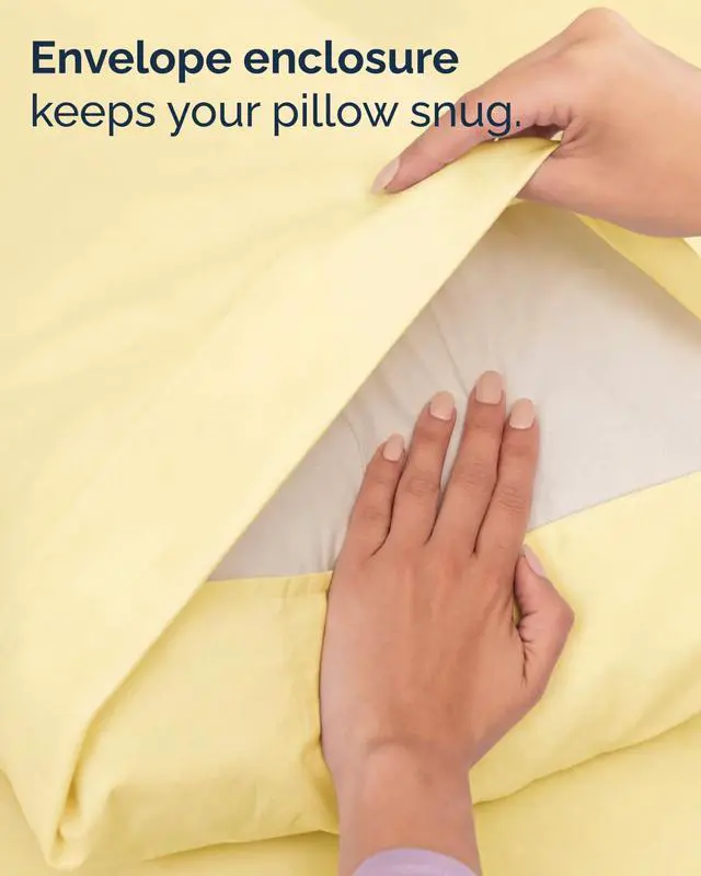 Alt view image 7 of 7 - Twin XL 4 Piece Sheet Set - Comfy Breathable & Cooling - Ultra-Soft Hotel Luxury Bedding Set with 8-16 Inch Deep Pockets - 1 Flat & 1 Fitted Sheet & 2 Pillowcases - Wrinkle Free & Easy Care - Yellow