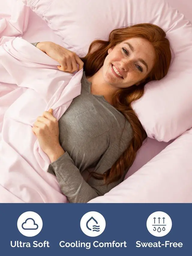 Alt view image 3 of 7 - Extra Deep Twin Fitted Sheet - Hotel Luxury Single Fitted Sheet Only - Easily Fits 18 inch to 24 inch Mattress - Ultra Soft, Wrinkle Free with Extra Deep Pockets - Breathable & Comfy - Lavender Pink