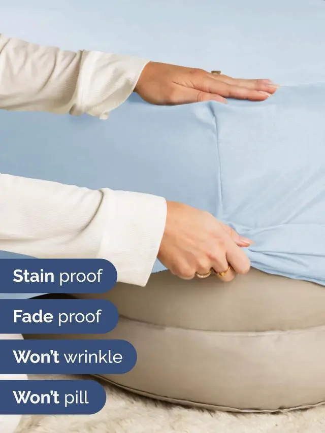 Alt view image 4 of 7 - Extra Deep Twin XL Fitted Sheet - College Dorm Bed Single Fitted Sheet Only w/Extra Deep Pockets - Ultra-Soft & Breathable - Easily Fits 18 to 24 inch Mattress - Wrinkle & Fade Resistant - Sky Blue