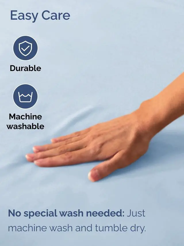 Alt view image 5 of 7 - Extra Deep Twin XL Fitted Sheet - College Dorm Bed Single Fitted Sheet Only w/Extra Deep Pockets - Ultra-Soft & Breathable - Easily Fits 18 to 24 inch Mattress - Wrinkle & Fade Resistant - Sky Blue