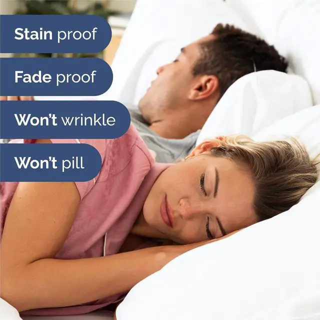 Alt view image 5 of 7 - King 6 Piece Sheet Set - Comfy Breathable & Cooling - Ultra Soft Hotel Luxury Bedding Set with 8-16 Inch Deep Pockets - 1 Flat & 1 Fitted Sheet & 4 Pillowcases - Cozy, Wrinkle Free & Easy Care - White