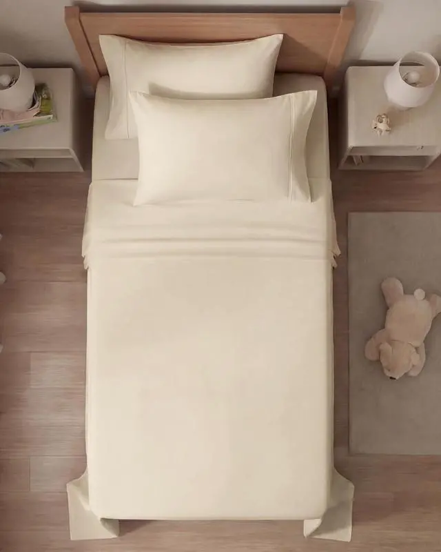 Alt view image 7 of 7 - Twin 4 Piece Sheet Set - Comfy Breathable & Cooling - Ultra Soft Hotel Luxury Bedding Set with 8-16 Inch Deep Pockets - 1 Flat & 1 Fitted Sheet & 2 Pillowcases - Cozy, Wrinkle Free & Easy Care - Wheat