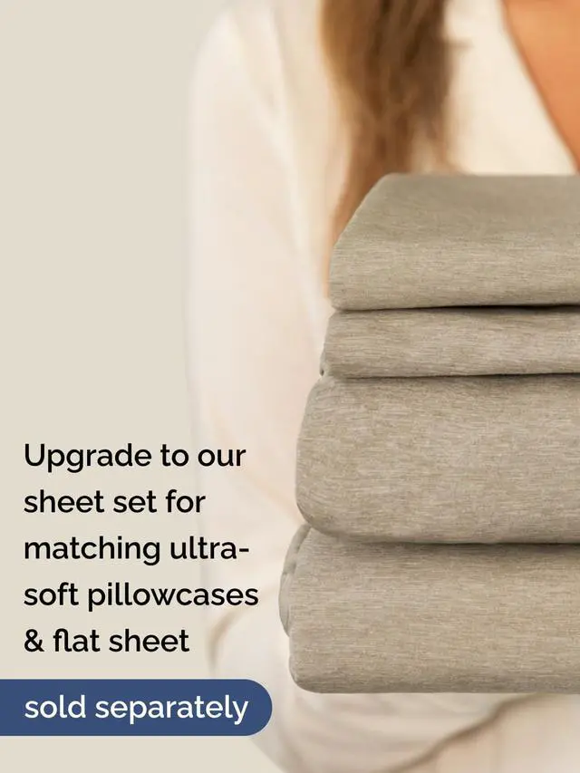 Alt view image 7 of 7 - Extra Deep Twin XL Fitted Sheet - College Dorm Bed Single Fitted Sheet Only w/Extra Deep Pockets - Ultra-Soft & Breathable - Easily Fits 18 to 24 inch Mattress - Wrinkle & Fade Free - Heathered Beige