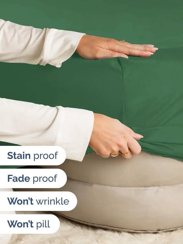 Alt view image 4 of 7 - Extra Deep Twin XL Fitted Sheet - College Dorm Bed Single Fitted Sheet Only w/Extra Deep Pockets - Ultra-Soft & Breathable - Easily Fits 18 to 24 inch Mattress - Wrinkle & Fade Free - Emerald Green