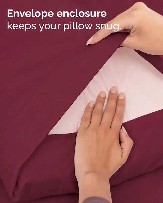 Alt view image 7 of 7 - Twin XL 4 Piece Sheet Set - Comfy Breathable & Cooling - Ultra-Soft Hotel Luxury Bedding Set w/ 8-16 Inch Deep Pockets - 1 Flat & 1 Fitted Sheet & 2 Pillowcases - Wrinkle Free & Easy Care - Burgundy