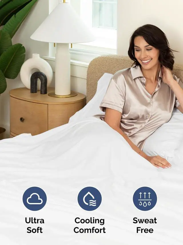 Alt view image 3 of 7 - Extra Deep Twin XL Fitted Sheet - College Dorm Bed Single Fitted Sheet Only w/Extra Deep Pockets - Ultra-Soft & Breathable - Easily Fits 18 to 24 inch Mattress - Wrinkle Free & Fade Resistant - White