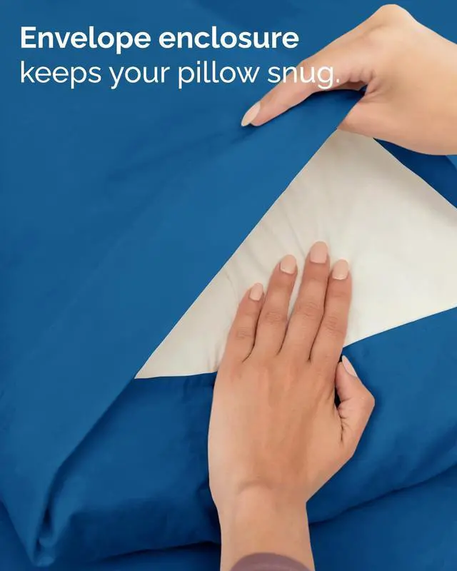Alt view image 7 of 7 - Twin XL 4 Piece Sheet Set - Comfy Breathable & Cooling - Ultra Soft Hotel Luxury Bedding Set w/ 8-16 Inch Deep Pockets - 1 Flat & 1 Fitted Sheet & 2 Pillowcases - Wrinkle Free & Easy Care - Royal Blue