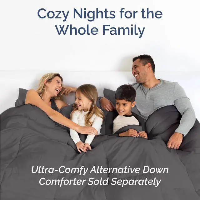 Alt view image 7 of 7 - Cal King 6 Piece Sheet Set - Comfy Breathable & Cooling - Ultra Soft Hotel Luxury Bedding Set w/ 8-16 Inch Deep Pockets - 1 Flat & 1 Fitted Sheet & 4 Pillowcases - Wrinkle Free & Easy Care - Dark Grey