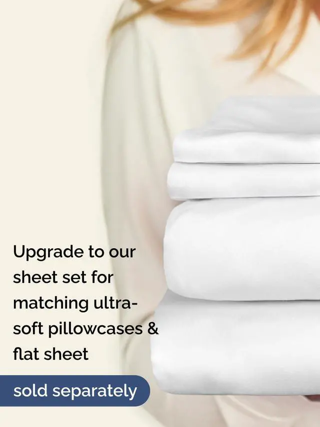 Alt view image 7 of 7 - Extra Deep Twin XL Fitted Sheet - College Dorm Bed Single Fitted Sheet Only w/Extra Deep Pockets - Ultra-Soft & Breathable - Easily Fits 18 to 24 inch Mattress - Wrinkle Free & Fade Resistant - White