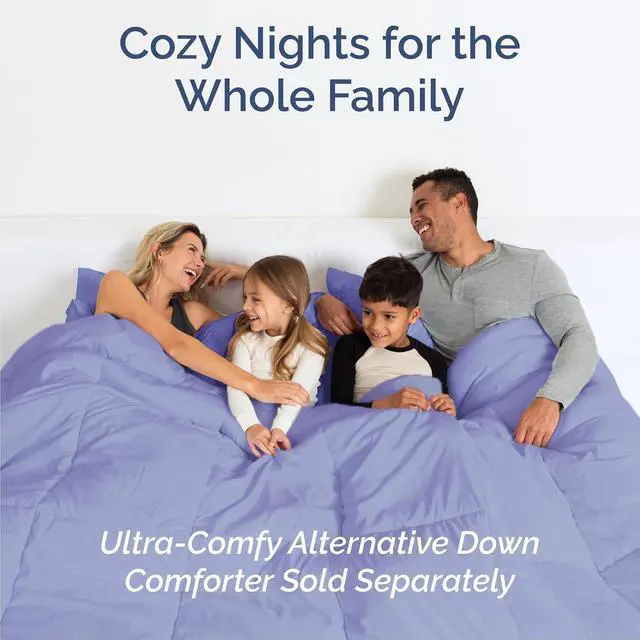 Alt view image 7 of 7 - King 6 Piece Sheet Set - Comfy Breathable & Cooling - Ultra Soft Hotel Luxury Bedding Set w/ 8-16 Inch Deep Pockets - 1 Flat & 1 Fitted Sheet & 4 Pillowcases - Wrinkle Free and Easy Care - Lavender