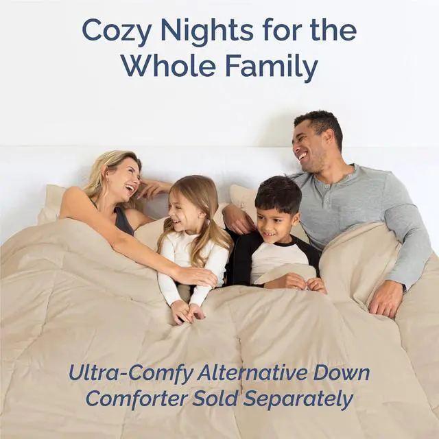 Alt view image 7 of 7 - Split King 7 Piece Sheet Set - Comfy Breathable & Cooling - Ultra-Soft Hotel Luxury Bedding Set w/ 8-16 Inch Deep Pockets - 1 Flat & 2 Fitted Sheet & 4 Pillowcases - Wrinkle Free & Easy Care - Cream