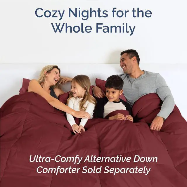 Alt view image 7 of 7 - Full 6 Piece Sheet Set - Comfy Breathable & Cooling - Ultra Soft Hotel Luxury Bedding Set w/ 8-16 Inch Deep Pockets - 1 Flat & 1 Fitted Sheet & 4 Pillowcases - Wrinkle Free and Easy Care - Burgundy