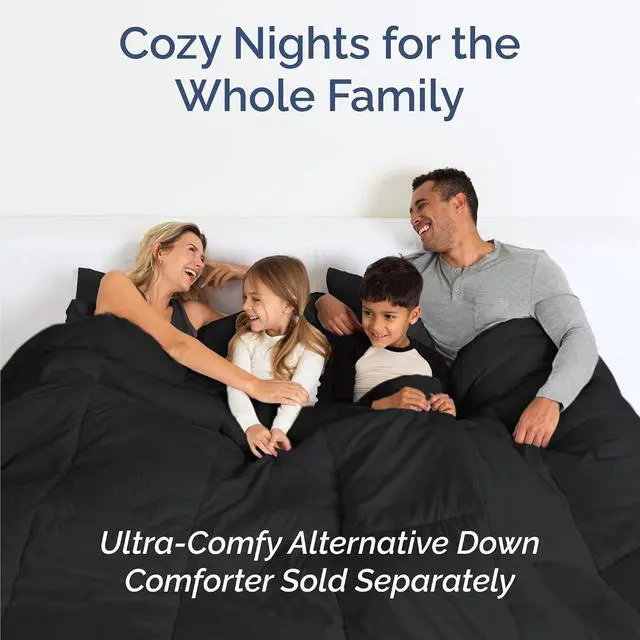 Alt view image 7 of 7 - Queen 6 Piece Sheet Set - Comfy Breathable & Cooling - Ultra Soft Hotel Luxury Bedding Set w/ 8-16 Inch Deep Pockets - 1 Flat & 1 Fitted Sheet & 4 Pillowcases - Cozy, Wrinkle Free & Easy Care - Black