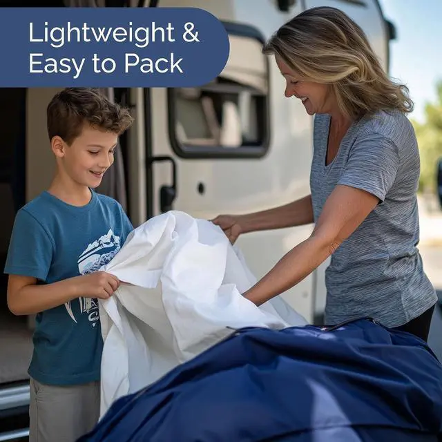 Alt view image 5 of 7 - Short Queen Size 4 Piece Sheet Set - RV Short Queen, Ultra-Soft, Breathable & Cooling Bed Sheets Set with Deep Pockets - Hotel Luxury Bedding for Women & Men - Wrinkle Free & Fade Resistant - White