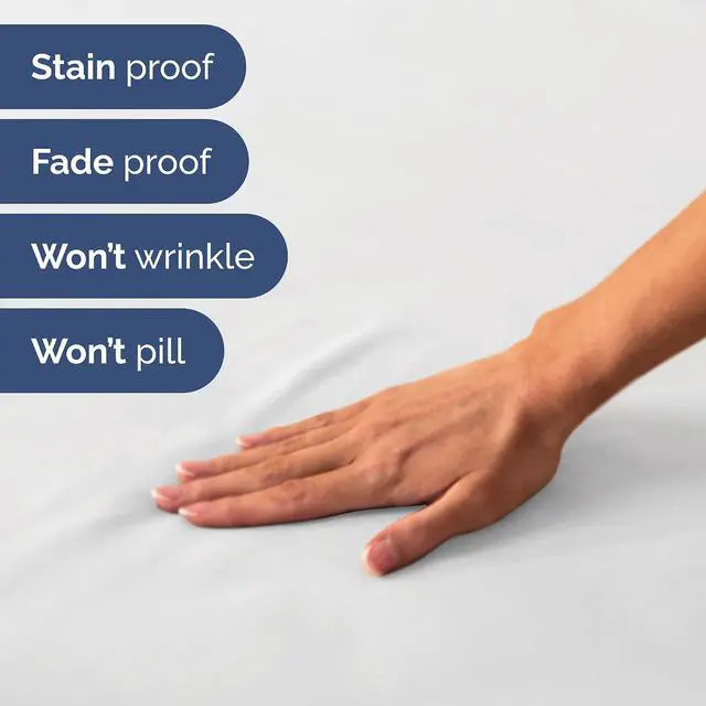 Alt view image 7 of 7 - Short Queen Size 4 Piece Sheet Set - RV Short Queen, Ultra-Soft, Breathable & Cooling Bed Sheets Set with Deep Pockets - Hotel Luxury Bedding for Women & Men - Wrinkle Free & Fade Resistant - White
