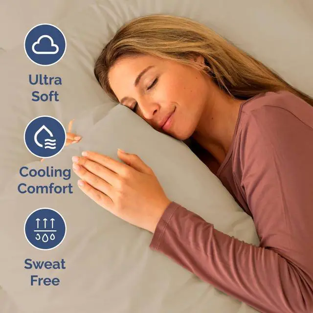 Alt view image 4 of 7 - Short Queen Size 4 Piece Sheet Set - RV Short Queen, Ultra-Soft, Breathable & Cooling Bed Sheets Set with Deep Pockets - Hotel Luxury Bedding for Women & Men - Wrinkle Free & Fade Resistant - Cream