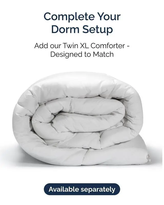Alt view image 7 of 7 - Duvet Cover Twin/Twin XL Size Set - Extra Soft Twin/Twin XL Duvet Cover 68" x 90" with 1 Pillow Sham for Women, Men, Kids & Teens - Comfy, Easy-Care & Fade Free with Zipper Closures and Ties (White)