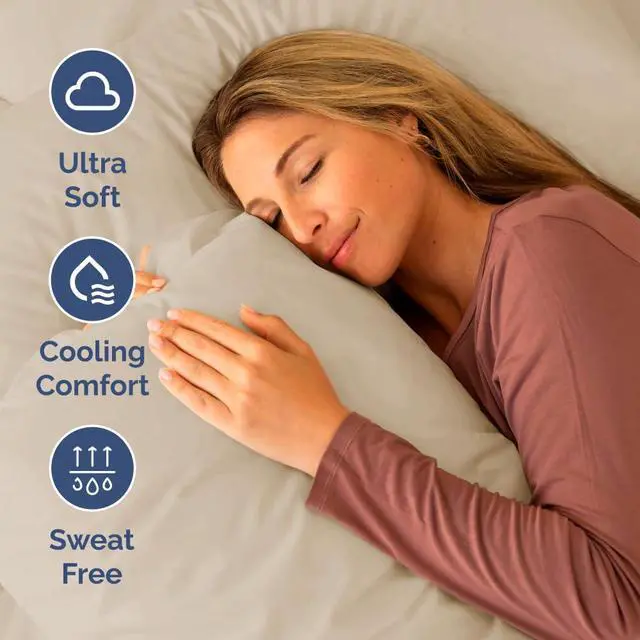 Alt view image 4 of 7 - Short Queen Size 4 Piece Sheet Set - RV Short Queen, Ultra-Soft, Breathable & Cooling Bed Sheets Set with Deep Pockets - Hotel Luxury Bedding for Women & Men - Wrinkle Free & Fade Resistant - Wheat
