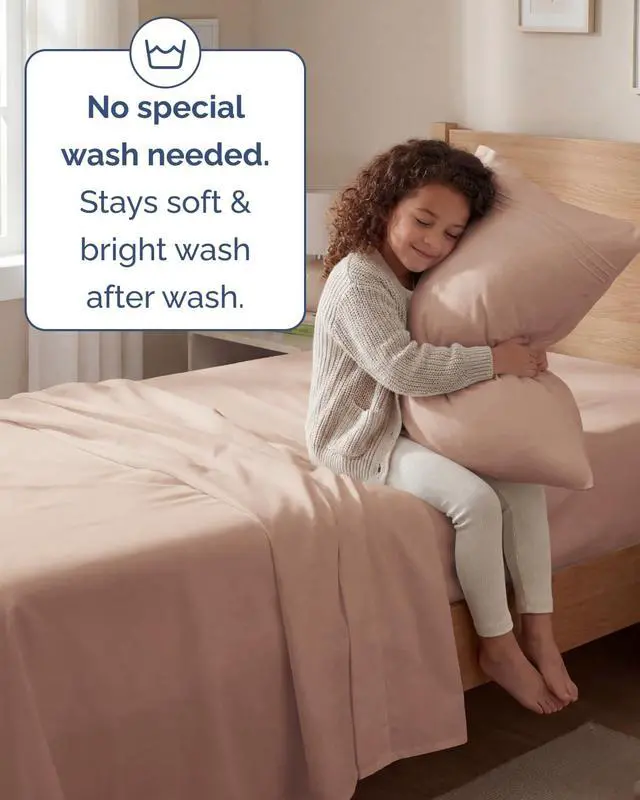 Alt view image 6 of 7 - Twin Size 3 Piece Sheet Set - Comfy Breathable & Cooling Sheets - Hotel Luxury Bed Sheets for Women & Men - Deep Pockets, Easy-Fit, Extra Soft and Wrinkle Free Sheets - Mauve Oeko-Tex Bed Sheet Set
