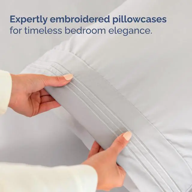 Alt view image 7 of 7 - Flex Top Split Head King 4 Piece Sheet Set - Ultra-Soft, Breathable & Cooling Bed Sheets Set - Hotel Luxury Bedding for Women & Men with Deep Pockets - Wrinkle and Fade Free - Oeko-Tex - French Grey