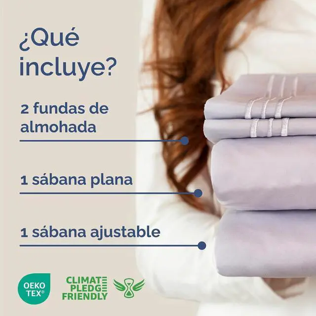 Alt view image 2 of 7 - Cal King Size 4 Piece Sheet Set - Comfy Breathable & Cooling Sheets - Hotel Luxury Bed Sheets for Women & Men - Deep Pockets, Easy-Fit, Soft & Wrinkle Free Sheets - Light Lavender Oeko-Tex Bed Sheets