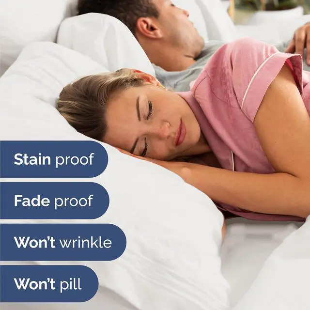 Alt view image 5 of 7 - Cal King Size 4 Piece Sheet Set - Comfy Breathable & Cooling Sheets - Hotel Luxury Bed Sheets for Women & Men - Deep Pockets, Easy-Fit, Extra Soft & Wrinkle Free - Antique White Oeko-Tex Bed Sheet Set