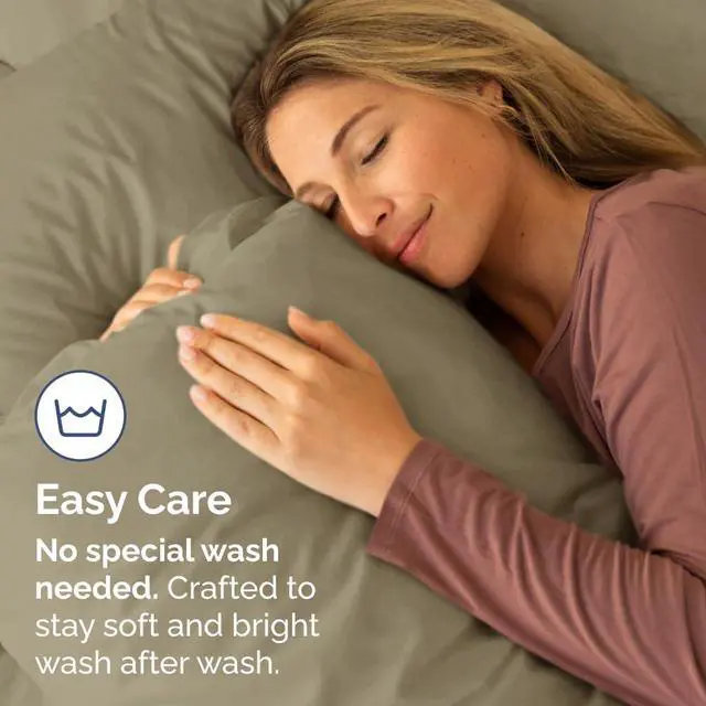 Alt view image 5 of 7 - Queen Pillow Cases Set of 4 - Ultra Soft Hotel Quality Pillowcase Covers - Comfy, Cozy & Wrinkle Free - Shrinkage, Stain and Fade Resistant - Machine Washable Pillow Protectors - 4 Piece Set - Khaki