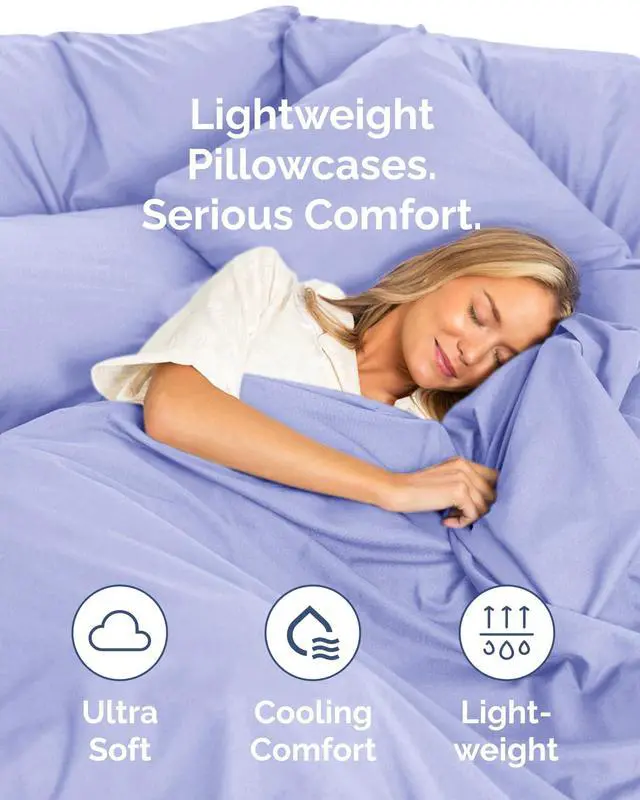 Alt view image 3 of 7 - King Pillow Cases Set of 10 - Ultra Soft Hotel Quality Pillowcase Covers - Comfy & Wrinkle Free - Shrink, Stain and Fade Resistant - Soft, Machine Washable Pillow Protectors - 10 Piece Set - Lavender