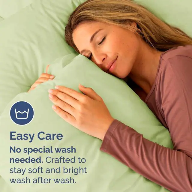 Alt view image 5 of 7 - King Standard Pillow Cases Set of 4 - Soft Hotel Quality Pillowcase Covers - Comfy Bedding for Women, Men, Kids & Teens - Machine Washable Pillow Protectors - 4 Piece - King Standard Light Sage Green