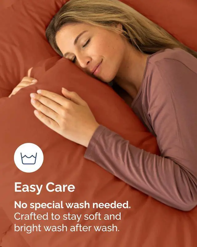 Alt view image 6 of 7 - King Pillow Cases Set of 10 - Ultra Soft Hotel Quality Pillowcase Covers - Comfy & Wrinkle Free - Shrink, Stain & Fade Resistant - Soft, Machine Washable Pillow Protectors - 10 Piece Set - Terracotta