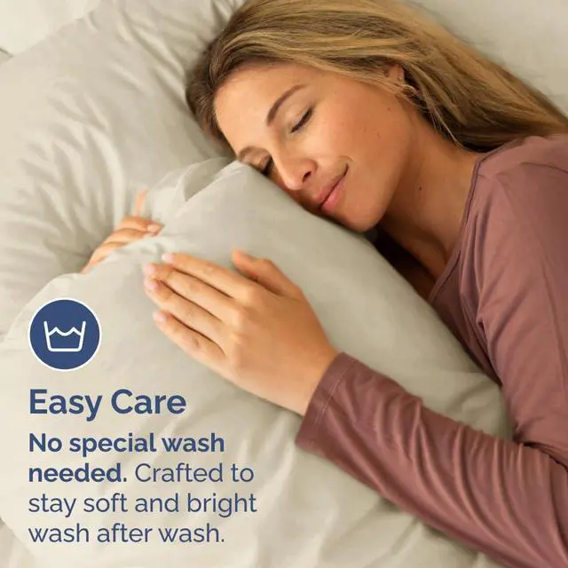 Alt view image 5 of 7 - Queen Pillow Cases Set of 2 - Ultra Soft Hotel Quality Pillowcase Covers - Comfy, Cozy & Wrinkle Free - Shrinkage, Stain and Fade Resistant - Machine Washable Pillow Protectors - 2 Piece Set - Wheat