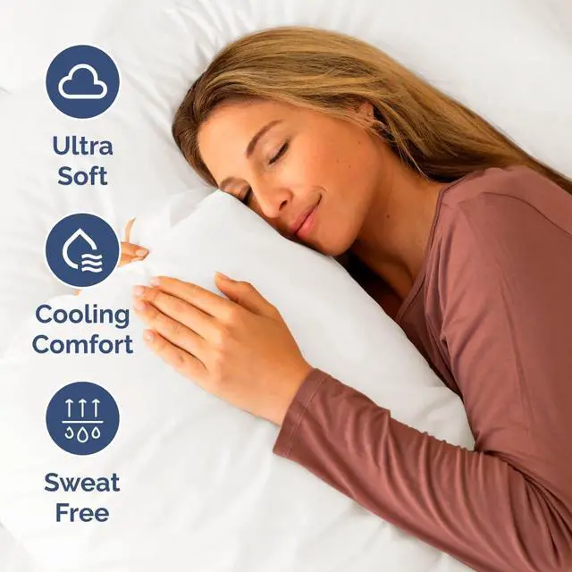 Alt view image 4 of 7 - Short Queen Size 4 Piece Sheet Set - RV Short Queen, Soft, Breathable & Cooling Bed Sheets Set with Deep Pockets - Hotel Luxury Bedding for Women & Men - Wrinkle Free & Fade Resistant - Antique White