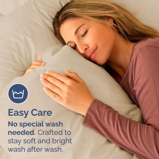 Alt view image 5 of 7 - King Standard Pillow Cases Set of 4 - Soft Hotel Quality Pillowcase Covers - Comfy Bedding for Women, Men, Kids & Teens - Machine Washable Pillow Protectors - 4 Piece Set - King Standard Size Wheat
