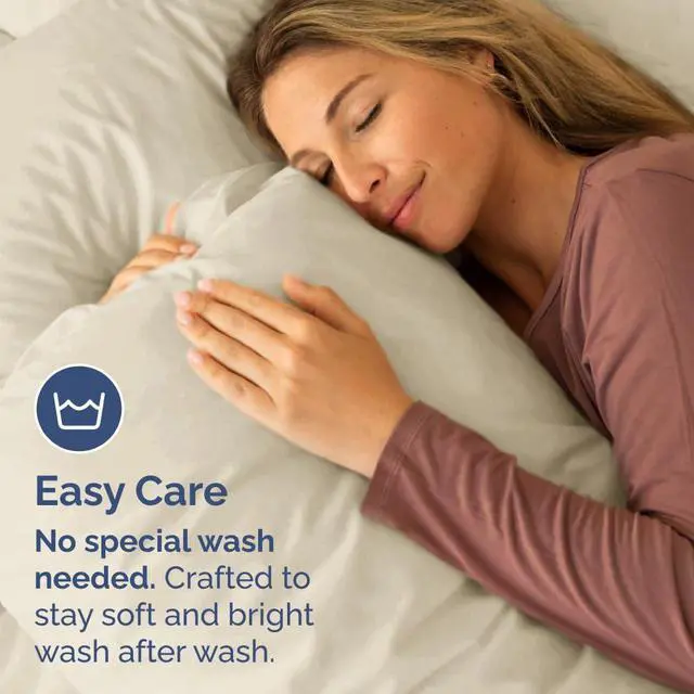 Alt view image 6 of 7 - King Pillow Cases Set of 10 - Ultra Soft Hotel Quality Pillowcase Covers - Comfy & Wrinkle Free - Shrink, Stain and Fade Resistant - Easy-Care, Machine Washable Pillow Protectors - 10 Pcs Set - Wheat
