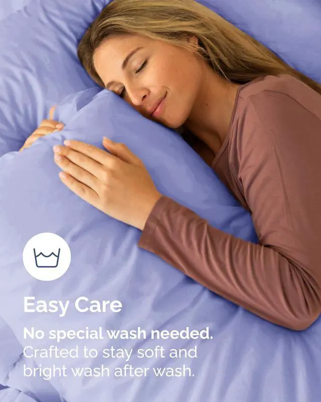 Alt view image 6 of 7 - Standard Pillow Cases Set of 10 - Ultra Soft Hotel Quality Pillowcase Covers - Comfy & Wrinkle Free - Shrink & Fade Resistant - Easy-Care, Machine Washable Pillow Protectors - 10 Piece Set - Lavender