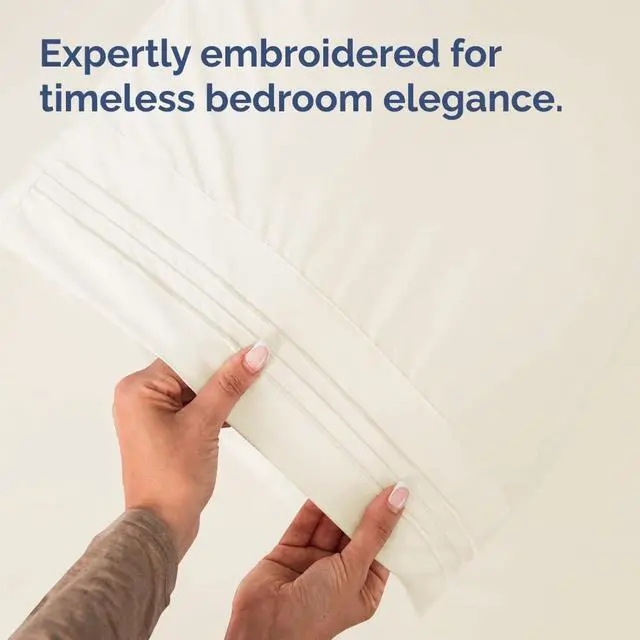 Alt view image 6 of 7 - Body Pillowcases Set of 2-20x54 Long Body Pillow Case - Soft Body Pillow Cover for Sleeping & Side Sleepers - Comfy, Breathable & Wrinkle Free - Machine Washable w/Envelope Enclosure (Off White)