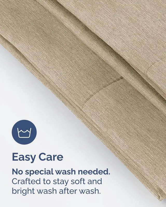Alt view image 6 of 7 - King Pillow Cases Set of 8 - Ultra Soft Hotel Quality Pillowcase Covers - Comfy & Wrinkle Free - Stain & Fade Resistant - Easy-Care, Machine Washable Pillow Protectors - 8 Piece Set - Heathered Beige