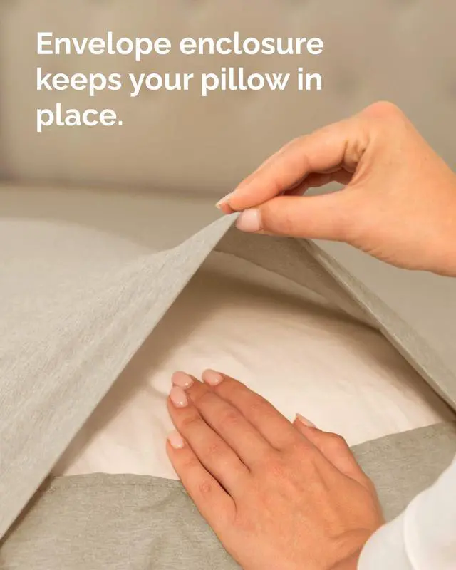 Alt view image 7 of 7 - King Pillow Cases Set of 8 - Ultra Soft Hotel Quality Pillowcase Covers - Comfy & Wrinkle Free - Stain & Fade Resistant - Easy-Care, Machine Washable Pillow Protectors - 8 Piece Set - Heathered Beige