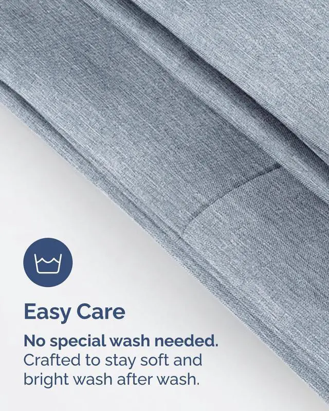 Alt view image 6 of 7 - Standard Pillow Cases Set of 6 - Ultra Soft Hotel Quality Pillowcase Covers - Comfy & Wrinkle Free - Wrinkle & Fade Resistant - Soft, Machine Washable Pillow Protectors - 6 Piece Set - Heathered Blue