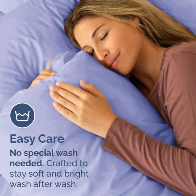 Alt view image 5 of 7 - Standard Pillow Cases Set of 4 - Ultra Soft Hotel Quality Pillowcase Covers - Comfy Bedding for Women, Men, Kids & Teens - Machine Washable Pillow Protectors - 4 Piece Set - Standard Size Lavender