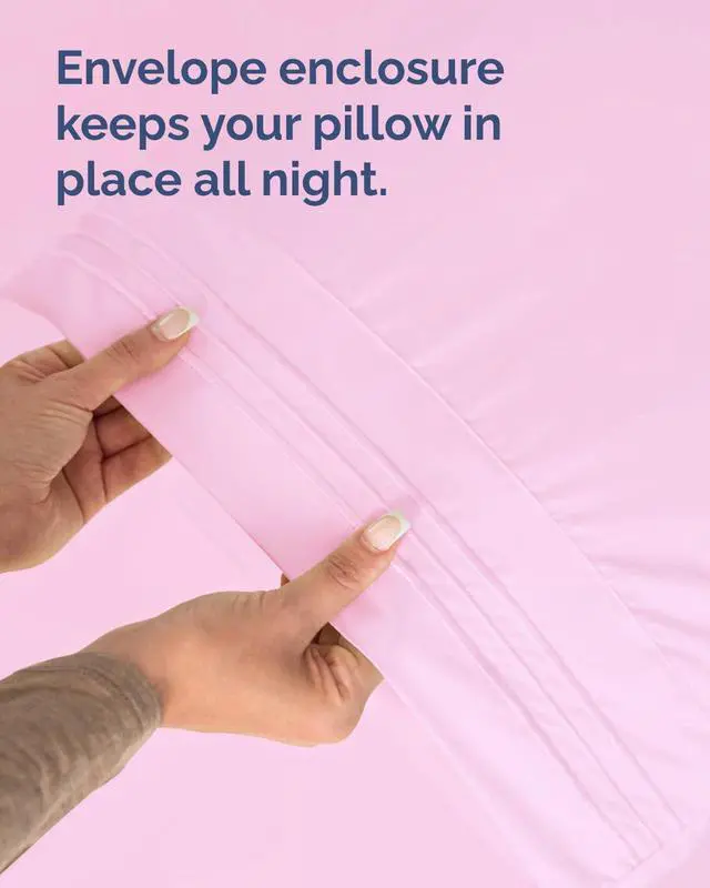 Alt view image 7 of 7 - King Pillow Cases Set of 6 - Ultra Soft Hotel Quality Pillowcase Covers - Comfy & Wrinkle Free - Shrink, Stain and Fade Resistant - Soft, Machine Washable Pillow Protectors - 6 Piece Set - Light Pink