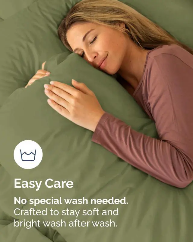 Alt view image 6 of 7 - King Standard Pillow Cases Set of 10 - Ultra Soft Hotel Quality Pillowcase Covers - Cozy & Wrinkle Free - Stain & Fade Resistant - Soft, Machine Washable Pillow Protectors - 10 Piece Set - Sage Green